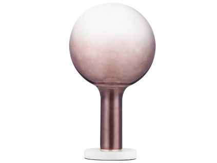 Hnědá skleněná stolní LED lampa Nova Luce Nostos