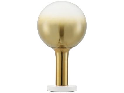 Zlatá skleněná stolní LED lampa Nova Luce Nostos