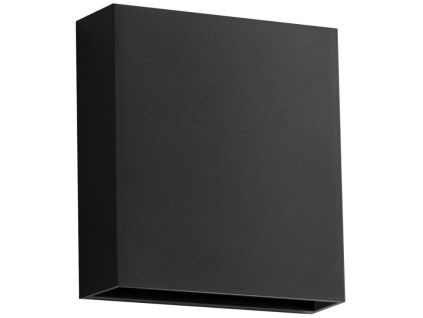 Černé venkovní nástěnné LED světlo Nova Luce Yoko 13 cm