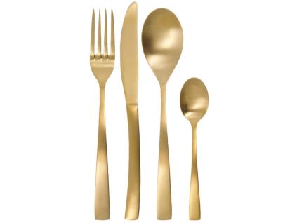 Sada zlatých příborů Golden, 16 ks