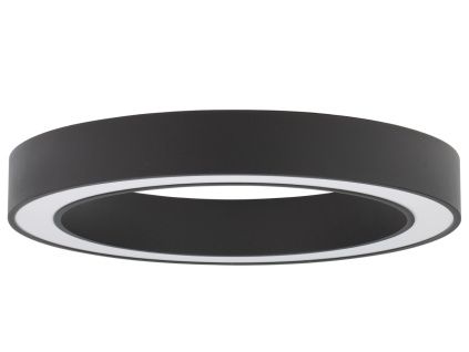 Černé kovové stropní LED světlo Nova Luce Morbido 60 cm