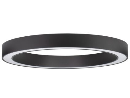 Černé kovové stropní LED světlo Nova Luce Morbido 80 cm