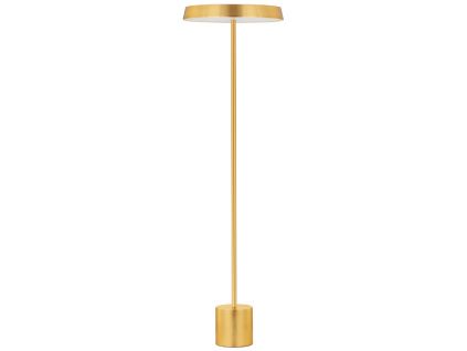 Zlatá kovová stojací LED lampa Nova Luce Vetro 136 cm