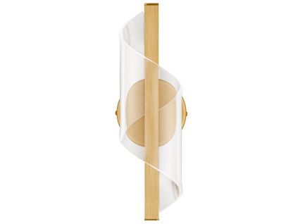 Zlaté kovové nástěnné LED světlo Nova Luce Valentin 33 cm