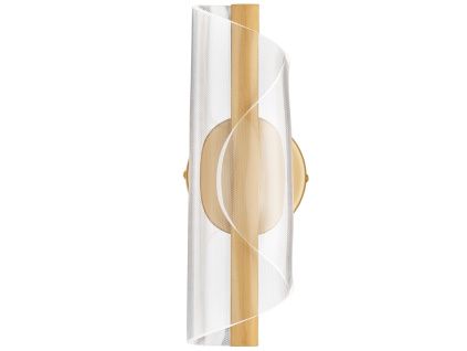Zlaté kovové nástěnné LED světlo Nova Luce Valentin 31 cm