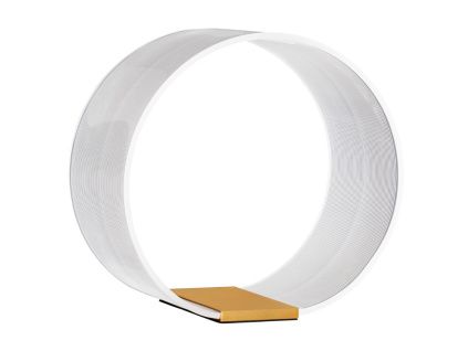 Zlatá kovová stolní LED lampa Nova Luce Valentin 27,6 cm