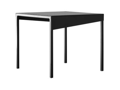 Černý kovový konferenční stolek Narvik 50 cm