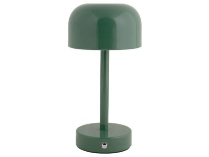Zelená kovová nabíjecí stolní LED lampa Jem