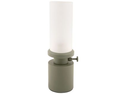 Zelená kovová nabíjecí stolní LED lampa Campy