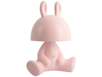 Růžová plastová dětská LED lampa BunBun 27 cm