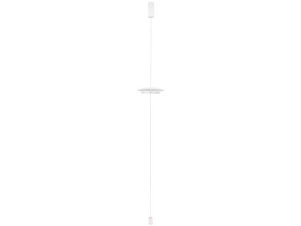 Bílá kovová stojací LED lampa Nova Luce Olos 330 cm