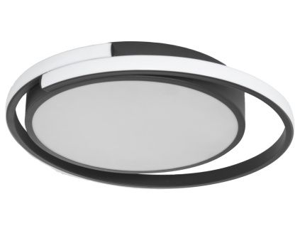 Černé kovové stropní LED světlo Nova Luce Odrey 40 cm