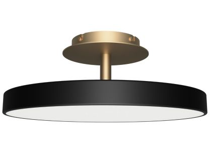 Černé kovové stropní LED světlo Asteria Up 60 cm
