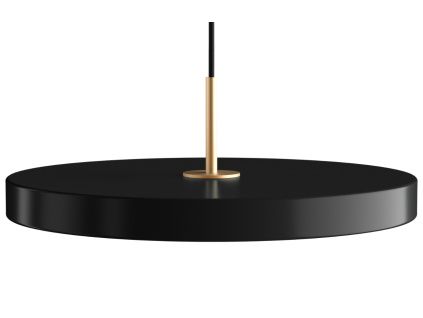 Černé kovové stropní LED světlo Asteria Plus II. 43 cm