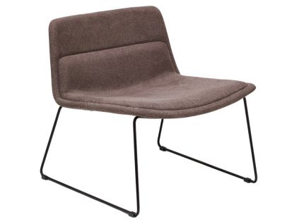 Hnědé čalouněné křeslo Kave Home Zahara