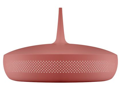 Červené kovové závěsné stínidlo Clava Dine 43 cm
