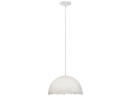 Bílé závěsné světlo Nova Luce Lalu 40 cm