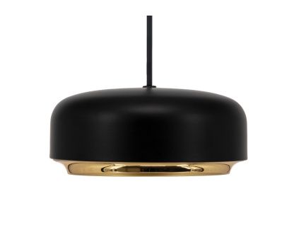 Černé kovové závěsné LED světlo Hazel 22 cm