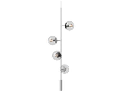 Šedé kovové závěsné světlo Orb 41,8 cm