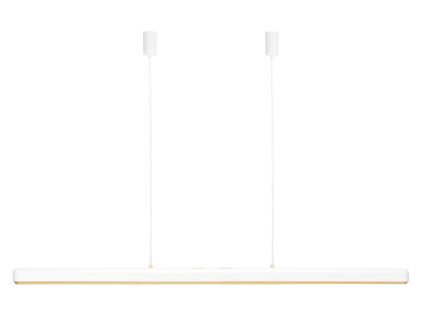 Bílo-zlaté kovové závěsné LED světlo Hazel Branch 150 cm