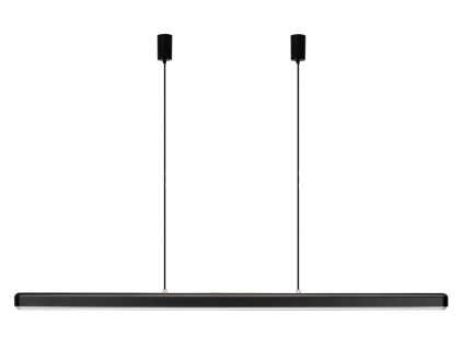 Černo-stříbrné kovové závěsné LED světlo Hazel Branch 150 cm