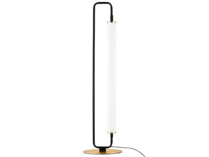 Černá kovová stolní LED lampa Nova Luce Wetro