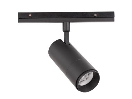 Černé kovové LED světlo do magnetické lišty Nova Luce Lod II. 24,5 cm