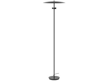 Černá kovová stojací LED lampa Reflection 140,5 cm