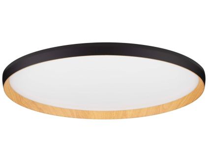 Černé kovové stropní LED světlo Nova Luce Vomos 60 cm