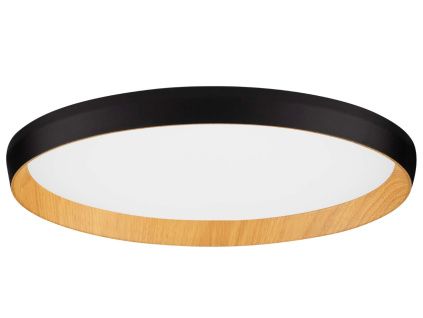 Černé kovové stropní LED světlo Nova Luce Vomos 40 cm