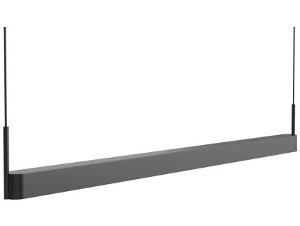 Černé kovové závěsné LED světlo Scribe 130 cm