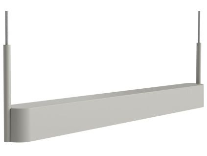 Šedé kovové závěsné LED světlo Scribe 70 cm