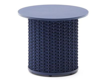 Modrý zahradní odkládací stolek Kave Home Sedalis 50 cm