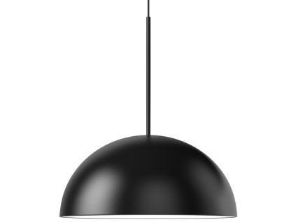 Černé kovové závěsné LED světlo Aluna 60 cm