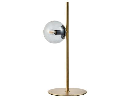 Mosazná kovová stolní lampa Orb