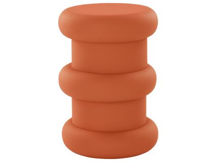 Oranžový kovový odkládací stolek TIMARU 33 cm