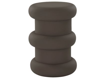 Hnědý kovový odkládací stolek TIMARU 33 cm