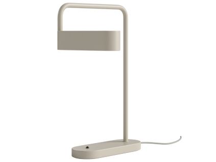 Krémově bílá kovová stolní lampa Scribe
