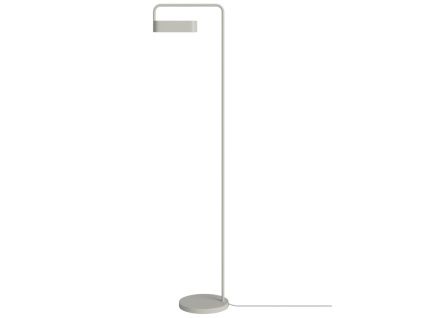 Šedá kovová stojací lampa Scribe 133 cm