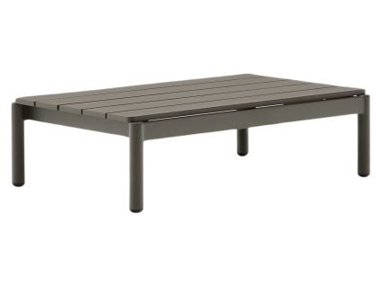 Zelený zahradní konferenční stolek Kave Home Sorells 91 x 57 cm