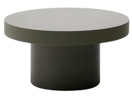 Zelený cementový zahradní konferenční stolek Kave Home Aiguablava 90 cm