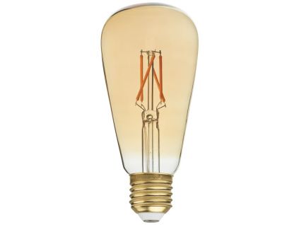 Zlatá stmívatelná LED žárovka Edison E27 2W
