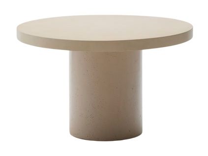 Béžový cementový zahradní stůl Kave Home Aiguablava 120 cm