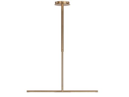 Zlaté kovové závěsné LED světlo Omni 74 cm