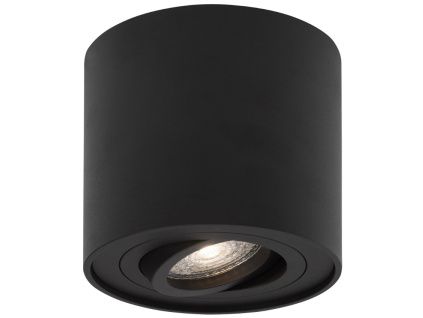 Černé kovové bodové světlo Nova Luce Gozzano 8 cm