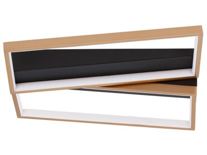 Černo-zlaté kovové stropní LED světlo Nova Luce Elize 43,2 cm