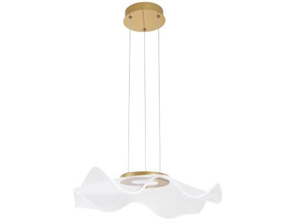 Zlaté závěsné LED světlo Nova Luce Siderno 50 cm