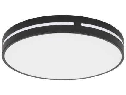 Černé kovové stropní LED světlo Nova Luce Wheel 45 cm