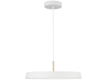 Bílé kovové závěsné LED světlo Nova Luce Vetro 50 cm