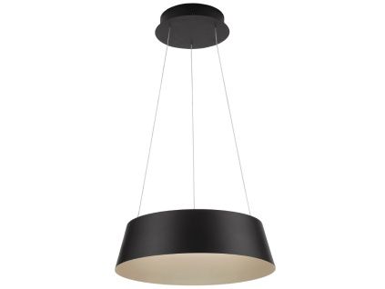 Černé kovové závěsné LED světlo Nova Luce Alba 42 cm